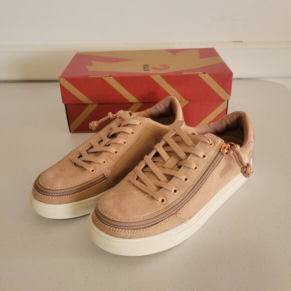 NEW Billy Footwear Women Sneaker Low Top Zip Up Pink Adaptive Size 9.5M KF195 - Picture 2 of 5